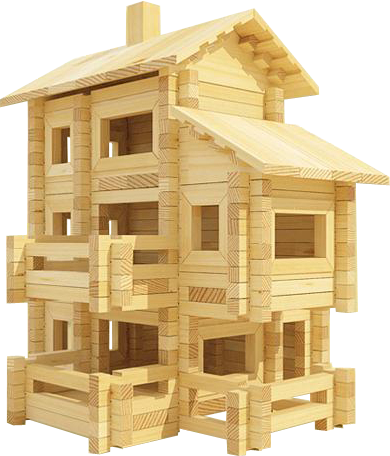 Конструктор Лесовичок Разборный домик №7 les 007 фото 3