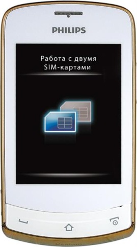 Philips Xenium X518 White фото 1